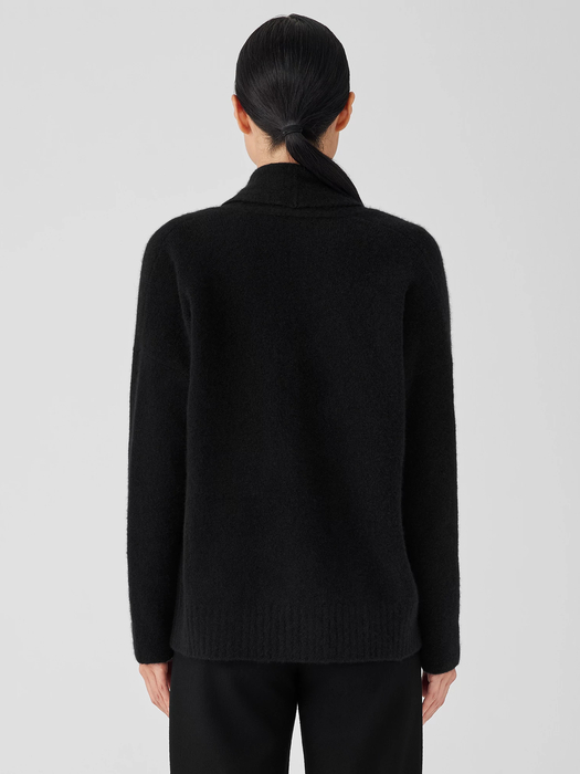 Cashmere Silk Bliss Shawl Collar Cardigan - Eileen Fisher Outlet