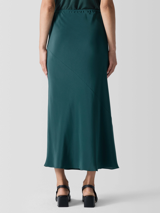 Silk Double Crepe Bias Skirt - Eileen Fisher Outlet