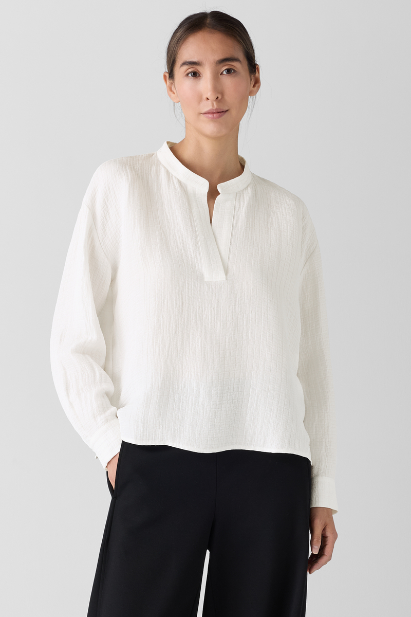 Washed Transitional Silk Parachute Scarf - Eileen Fisher Outlet