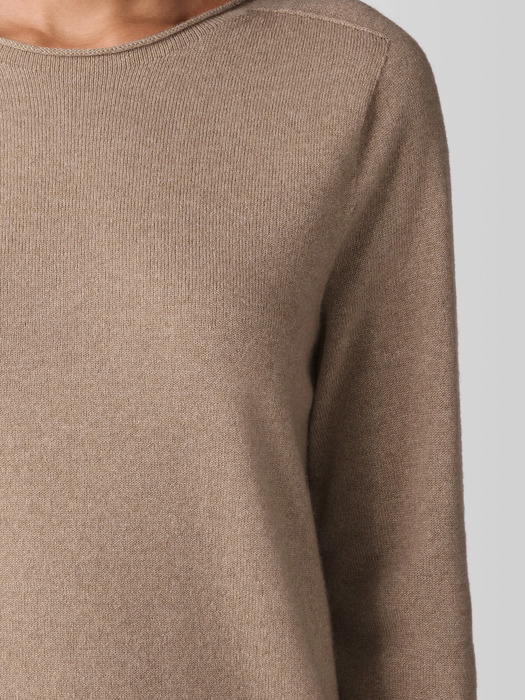 Italian Cashmere Crew Neck Top - Eileen Fisher Outlet