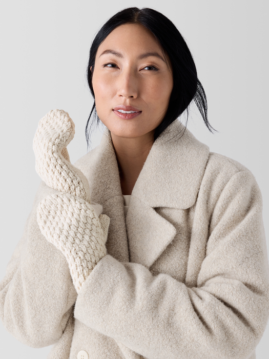 Peruvian Baby Alpaca and Cotton Mittens - Eileen Fisher Outlet