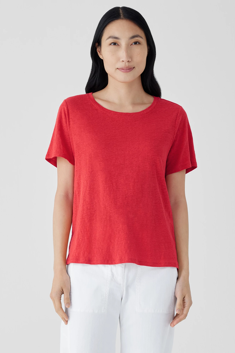 Pima Cotton Stretch Jersey Tapered Pant - Eileen Fisher Outlet