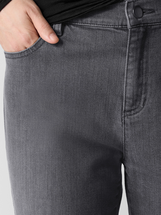 Organic Cotton Stretch Denim Slim Jean - Eileen Fisher Outlet