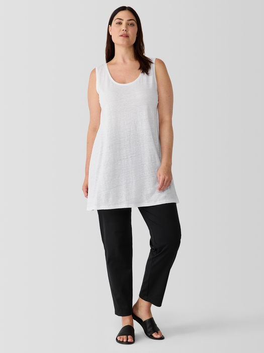 Organic Linen Jersey Long Tank - Eileen Fisher Outlet
