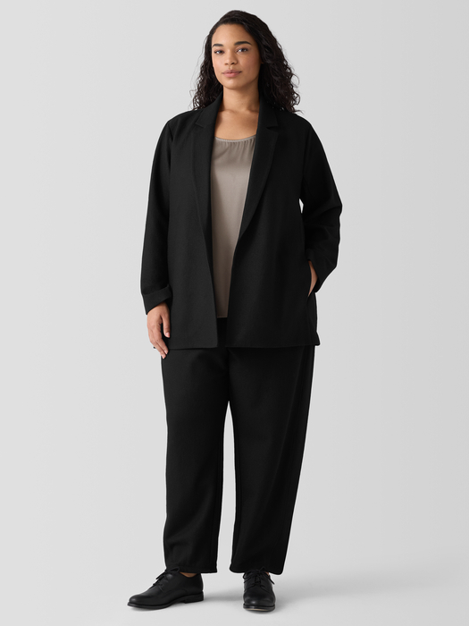 Felted Wool Jersey Blazer in Regenerative Wool - Eileen Fisher Outlet