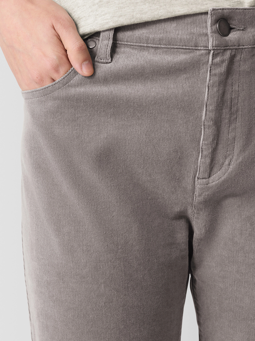 Organic Cotton Stretch Corduroy Straight Pant - Eileen Fisher Outlet
