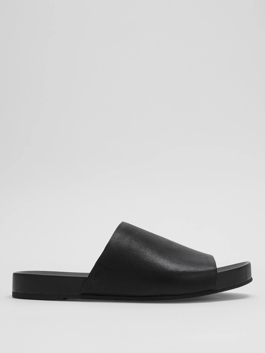Mask Tumbled Leather Slide Sandal - Eileen Fisher Outlet