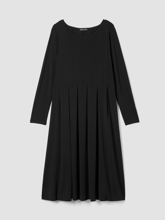 Stretch Silk Jersey Ballet Neck Dress - Eileen Fisher Outlet