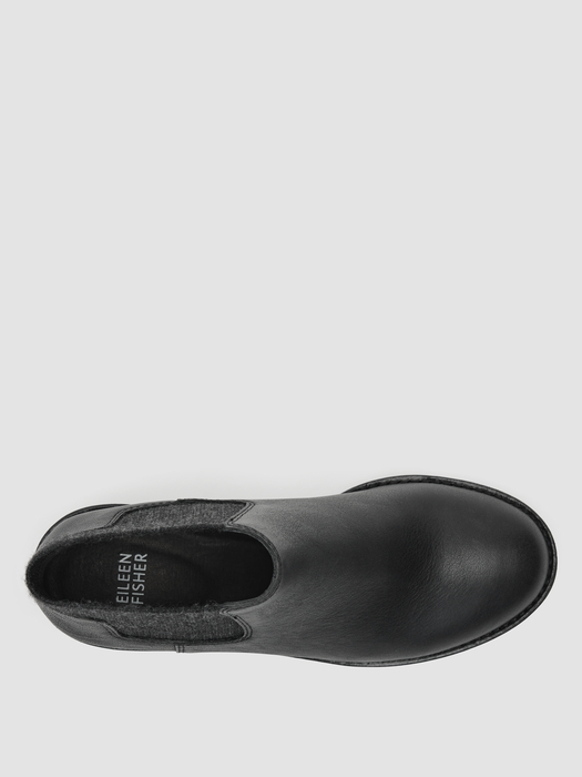 Chelsea Wedge Washed Leather Bootie - Eileen Fisher Outlet