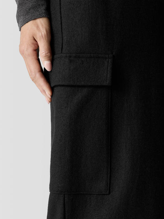 Felted Wool Jersey Cargo Pant in Regenerative Wool - Eileen Fisher Outlet