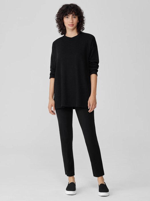 Pima Cotton Stretch Jersey High-Waisted Pant - Eileen Fisher Outlet