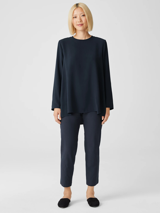 Washable Stretch Crepe Pant - Eileen Fisher Outlet