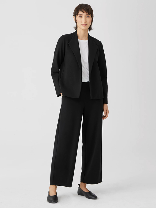 Washable Flex Ponte High Collar Jacket - Eileen Fisher Outlet