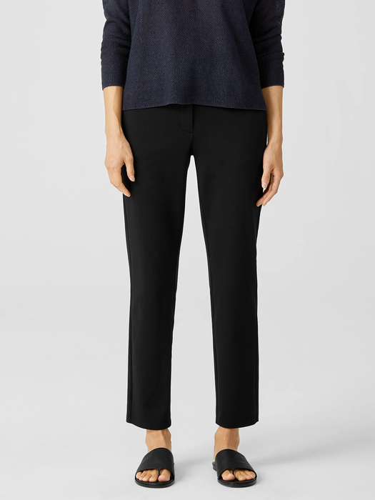 Cotton Ponte Slim Pant - Eileen Fisher Outlet