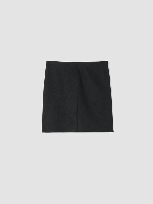 Felted Wool Jersey Mini Skirt in Regenerative Wool - Eileen Fisher Outlet
