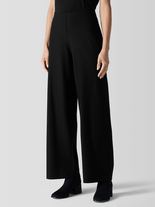 Washable Stretch Crepe Wide-Leg Pant - Eileen Fisher Outlet