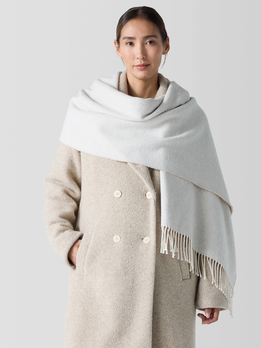 Brushed Recycled Cotton Cashmere Scarf - Eileen Fisher Outlet