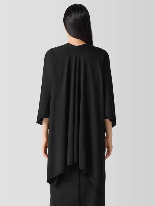 Fine Merino Poncho in Regenerative Wool - Eileen Fisher Outlet