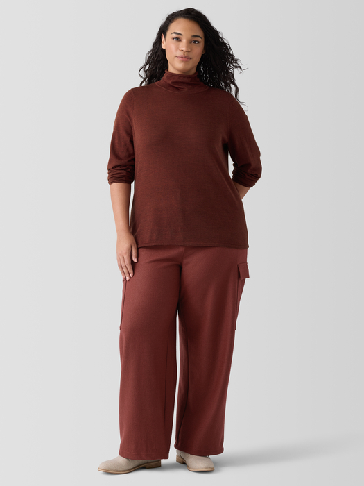 Fine Merino Turtleneck Top inRegenerative Wool - Eileen Fisher Outlet
