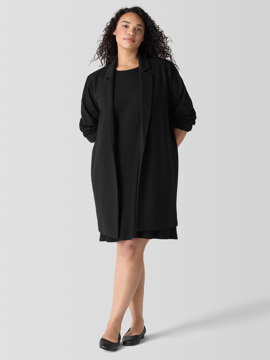 Washable Flex Ponte Long Blazer - Eileen Fisher Outlet