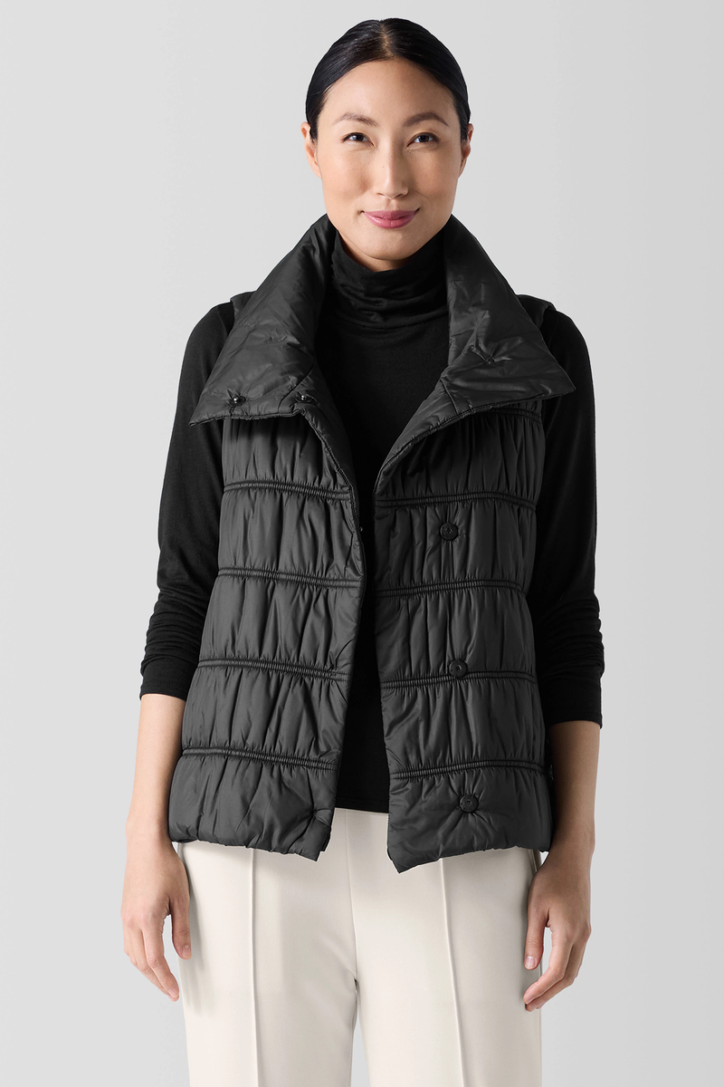 Cotton and Recycled Cashmere Scarf - Eileen Fisher Outlet