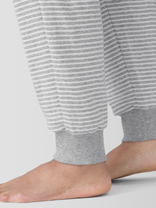 Striped Organic Cotton Interlock Jogger Sleep Pant - Eileen Fisher Outlet