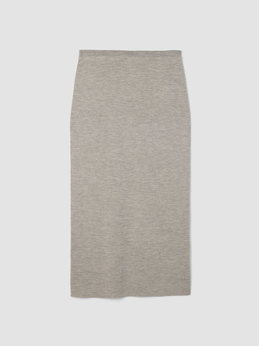 Merino Rib Pencil Skirt in Regenerative Wool - Eileen Fisher Outlet