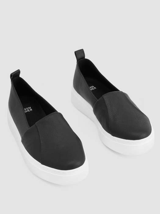 Perks Leather Platform Sneaker - Eileen Fisher Outlet