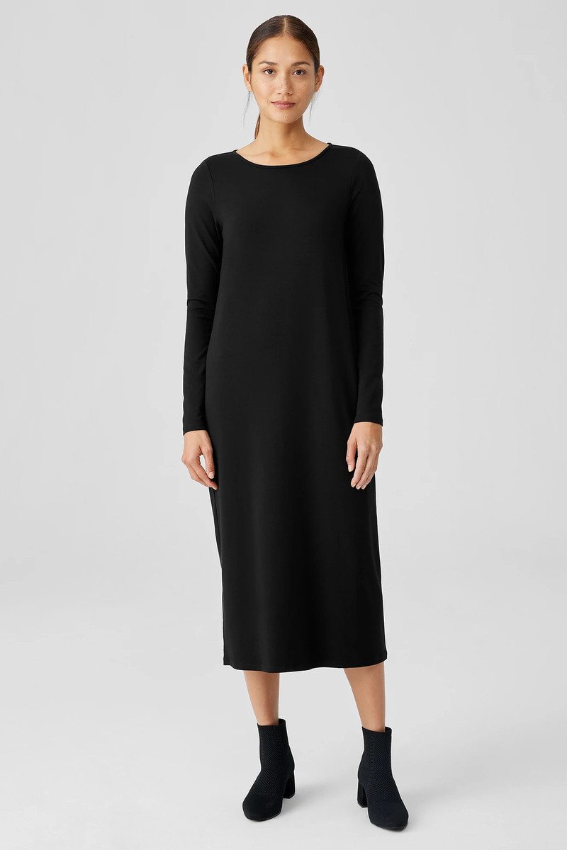 Stretch Jersey Knit High-Waisted Leggings - Eileen Fisher Outlet
