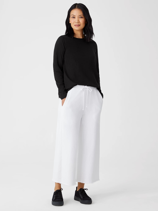 Organic Pima Cotton Jersey Long-Sleeve Tee - Eileen Fisher Outlet