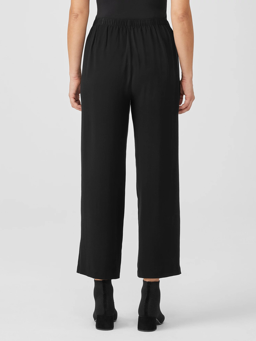 Silk Georgette Crepe Straight Pant - Eileen Fisher Outlet