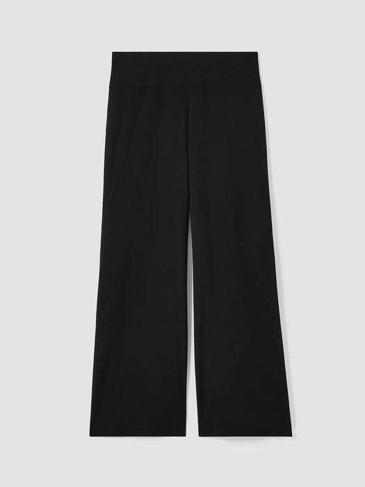 Stretch Jersey Knit Wide-Leg Pant - Eileen Fisher Outlet