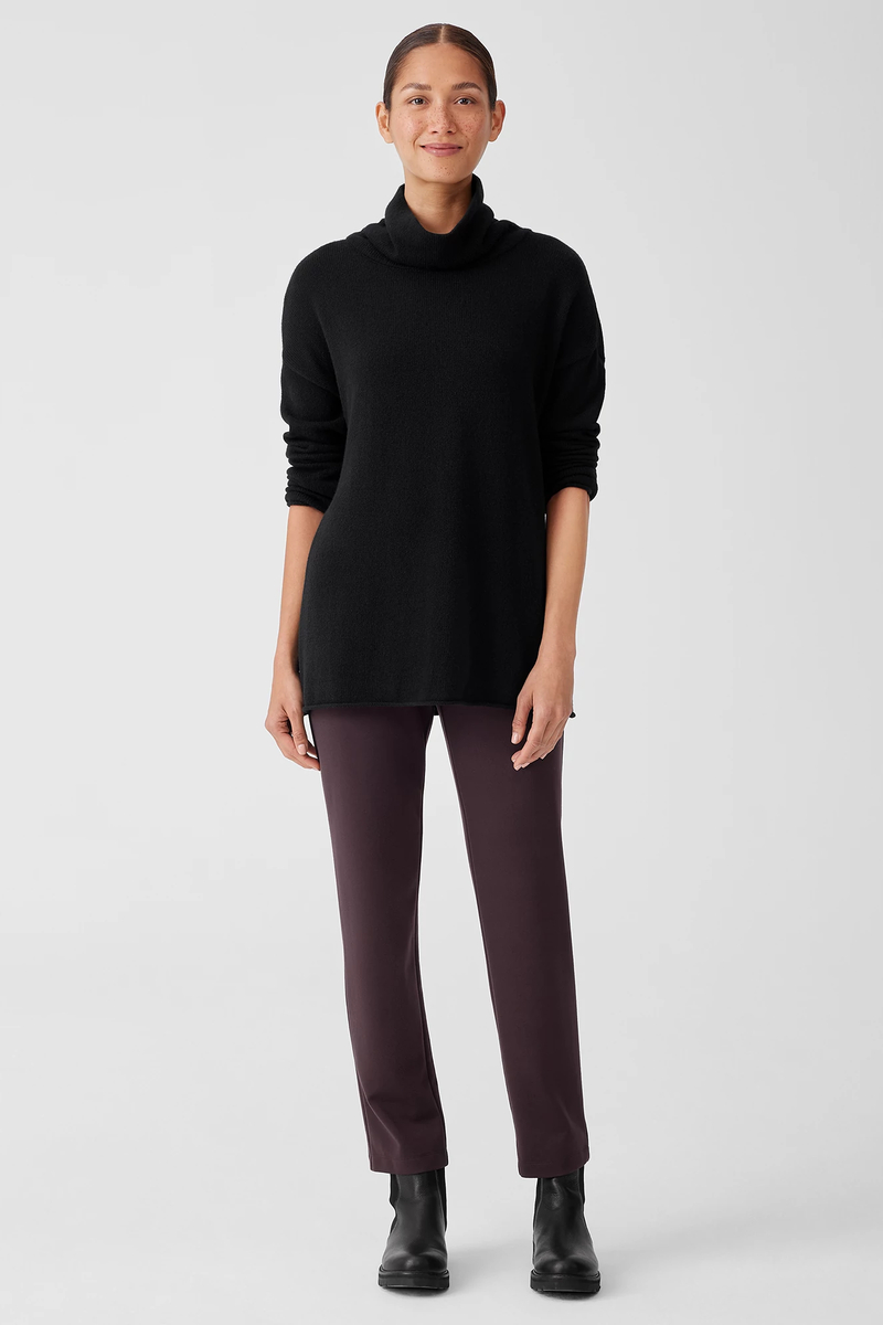 Fine Jersey V-Neck Long Top - Eileen Fisher Outlet