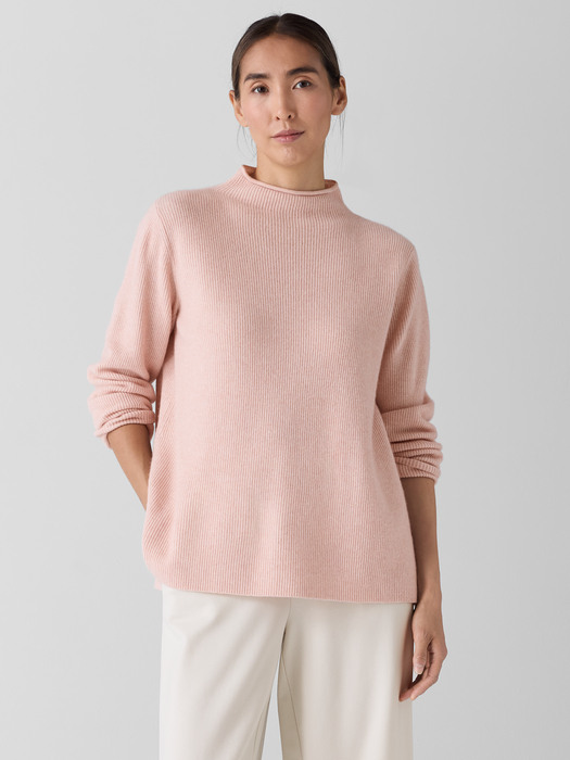 Italian Cashmere Funnel Neck Top - Eileen Fisher Outlet