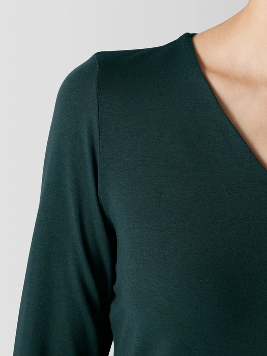 Fine Jersey V-Neck Top - Eileen Fisher Outlet