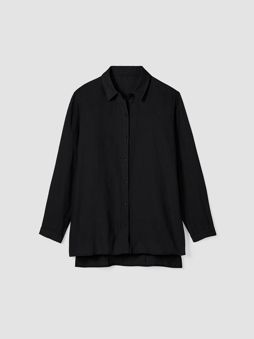 Handkerchief Linen Classic Collar Shirt - Eileen Fisher Outlet