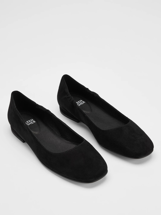 Selle Suede Ballet Flat - Eileen Fisher Outlet