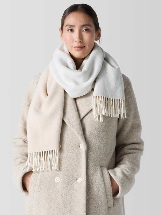 Brushed Recycled Cotton Cashmere Scarf - Eileen Fisher Outlet