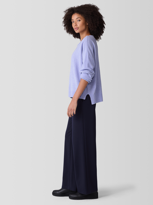 Organic Cotton Chenille Jewel Neck Top - Eileen Fisher Outlet