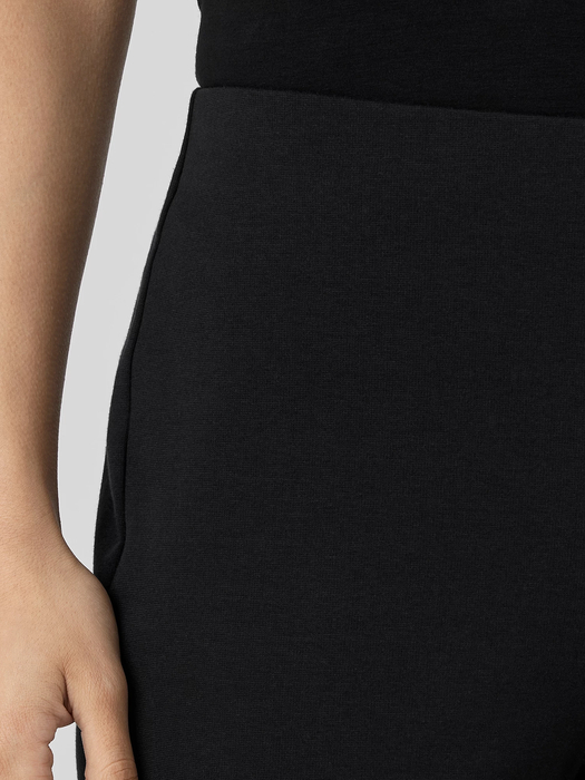 Cotton Blend Ponte Pant with Slits - Eileen Fisher Outlet
