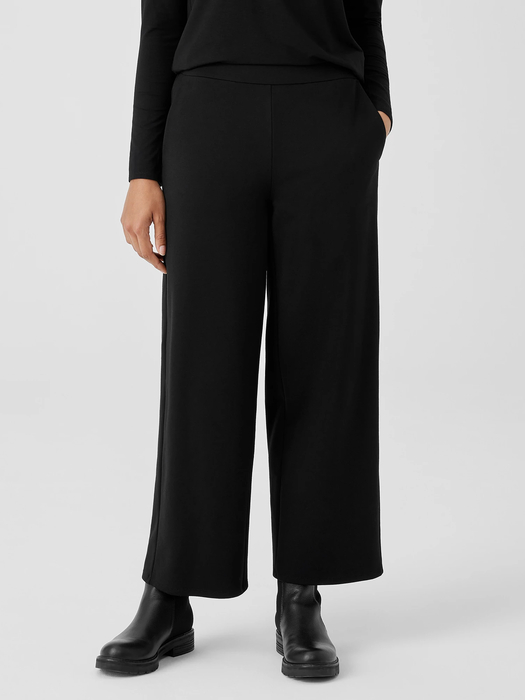Washable Flex Ponte Wide-Leg Pant - Eileen Fisher Outlet