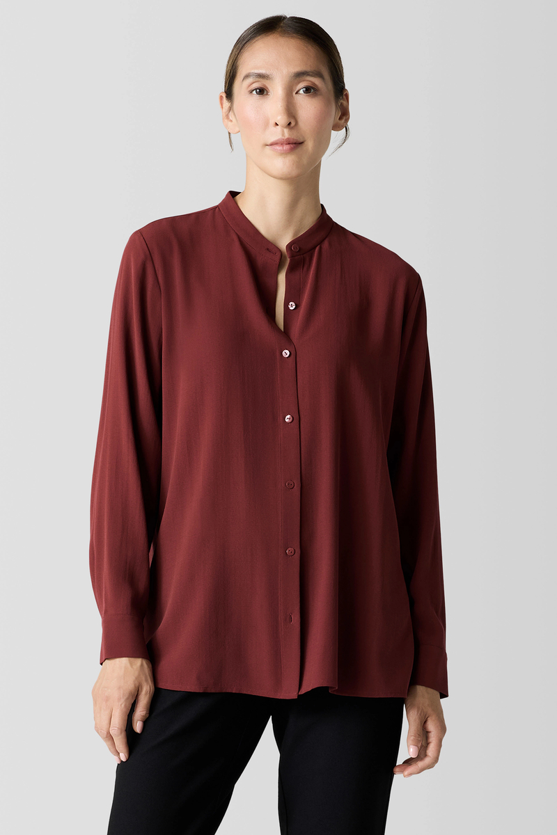 Washable Stretch Crepe Straight Pant - Eileen Fisher Outlet