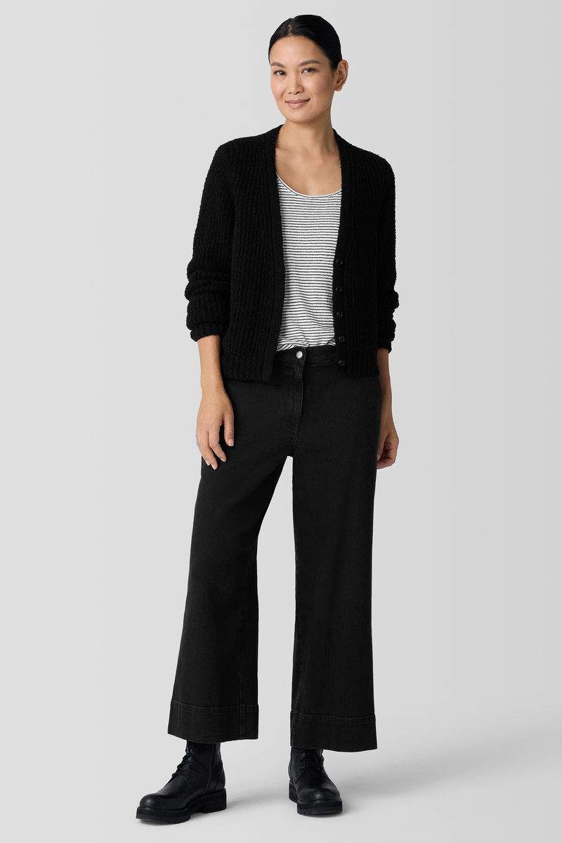 Organic Pima Cotton JerseyLong-Sleeve Tee - Eileen Fisher Outlet