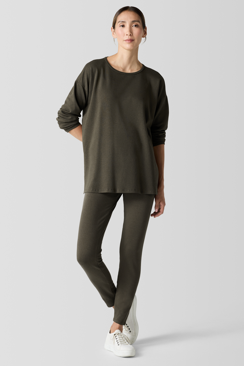 Stretch Jersey Knit Leggings - Eileen Fisher Outlet