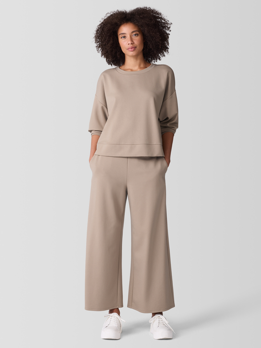 Lightweight Ponte Wide-Leg Pant - Eileen Fisher Outlet