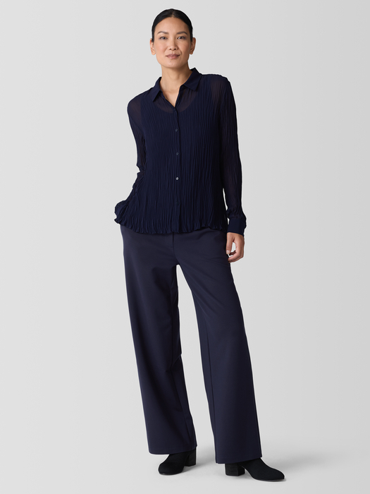 Washable Flex Ponte Wide Trouser Pant - Eileen Fisher Outlet