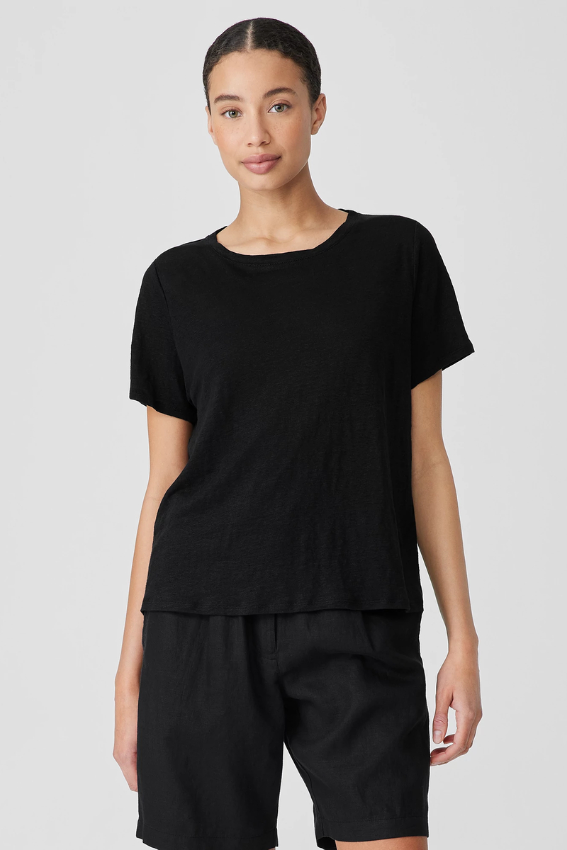Pima Cotton Stretch Jersey Tapered Pant - Eileen Fisher Outlet