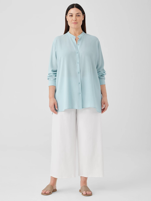 Washable Stretch Crepe Wide-Leg Pant - Eileen Fisher Outlet