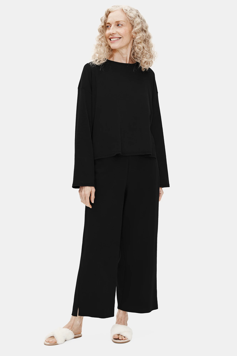 Organic Cotton Interlock Slouchy Sleep Pant - Eileen Fisher Outlet