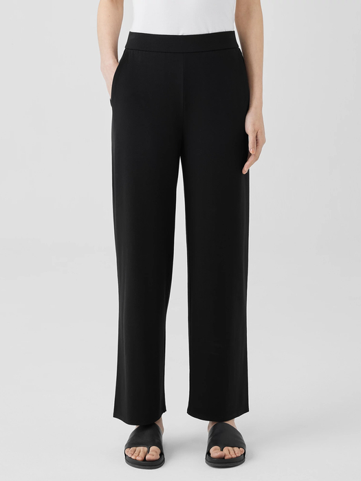 Stretch Jersey Knit Straight Pant - Eileen Fisher Outlet
